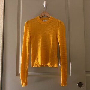 RE/DONE Waffle Slim Wool & Cashmere-Blend Pullover XS
